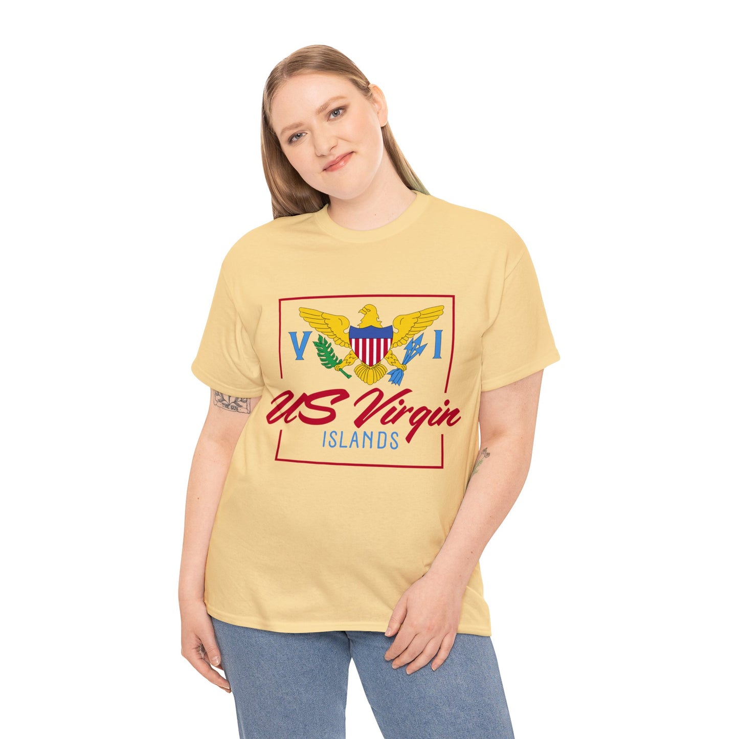 US Virgin Islands Unisex Heavy Cotton Tee