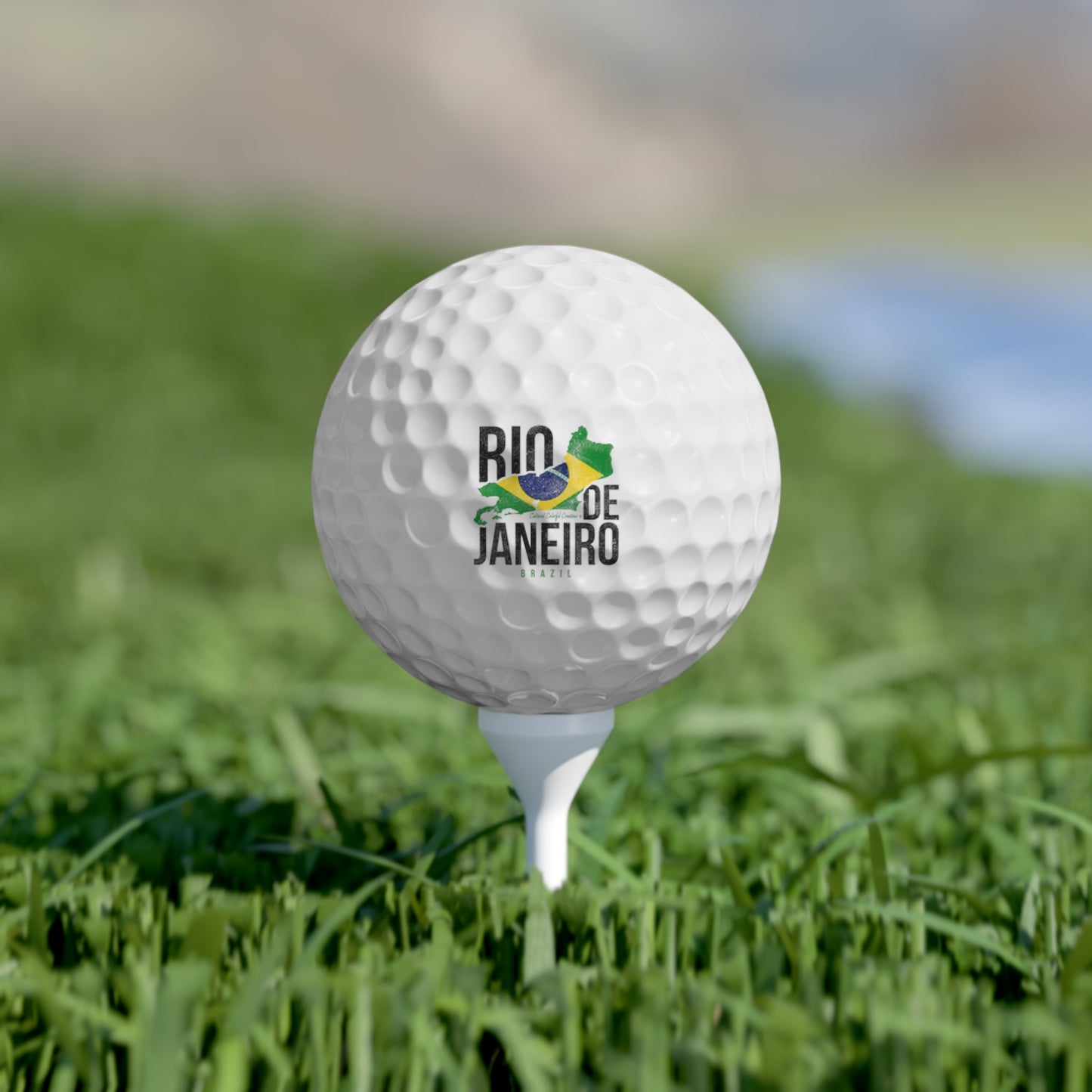 Brazil Flag  Golf Balls, 6pcs