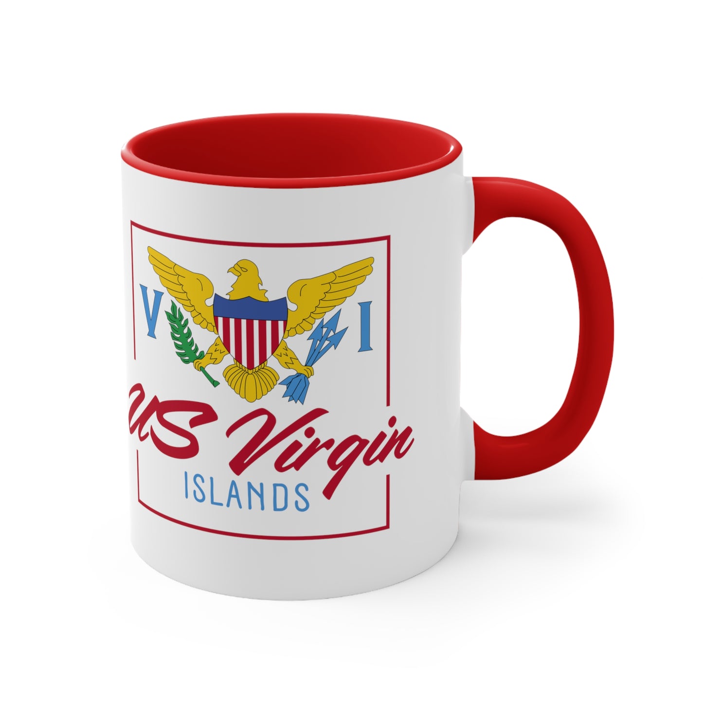 US Virgin Islands Accent Coffee Mug, 11oz