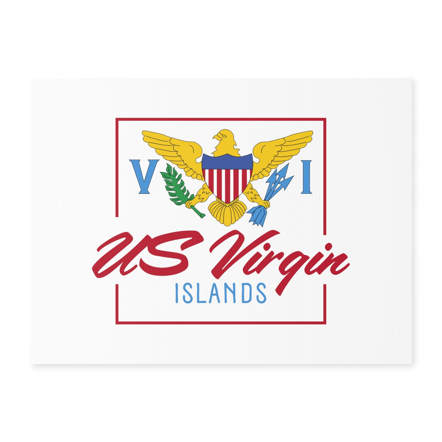 Us Virgin Islands Yard Sign