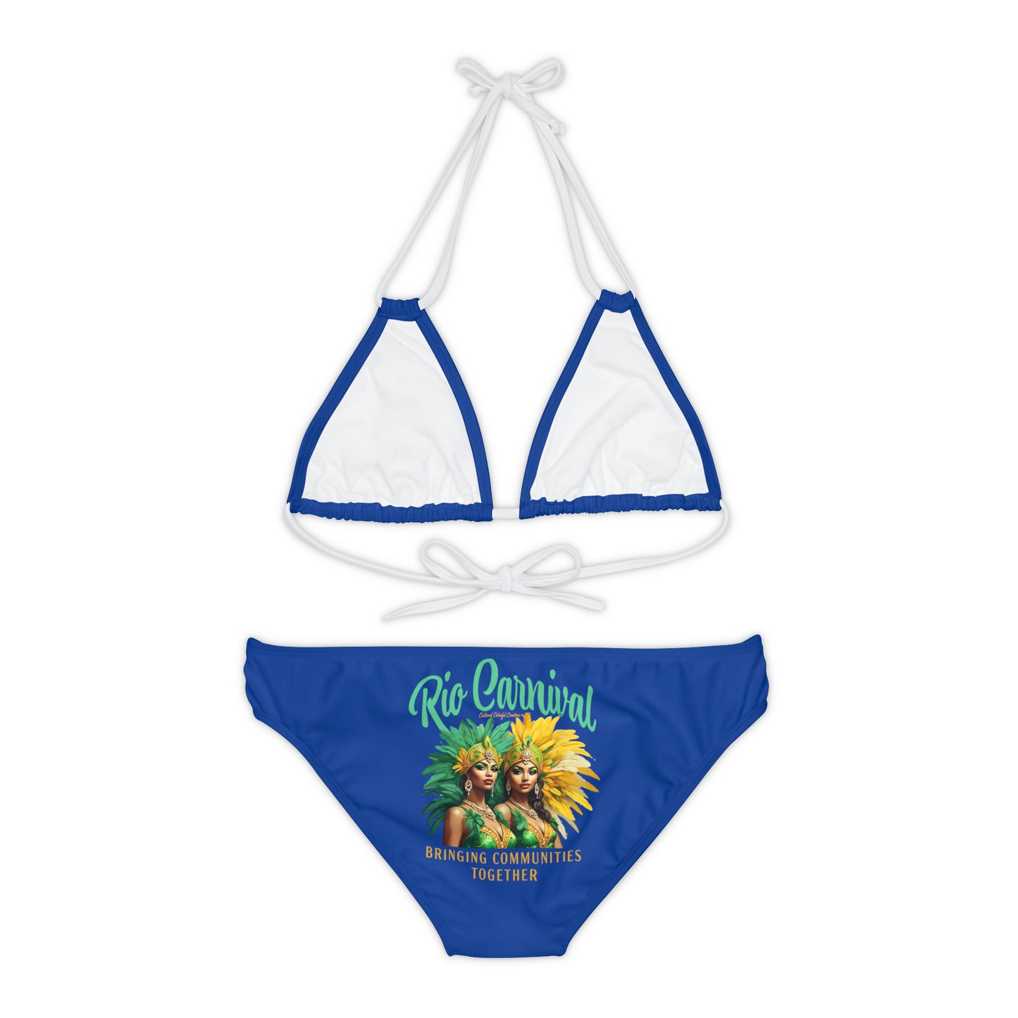 Rio de Janeiro Carnival Together Strappy Bikini Set (AOP)