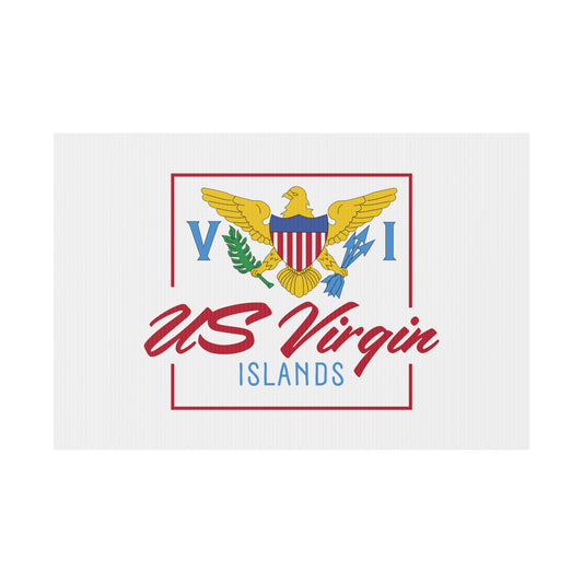 US Virgin Islands Plastic Yard Sign