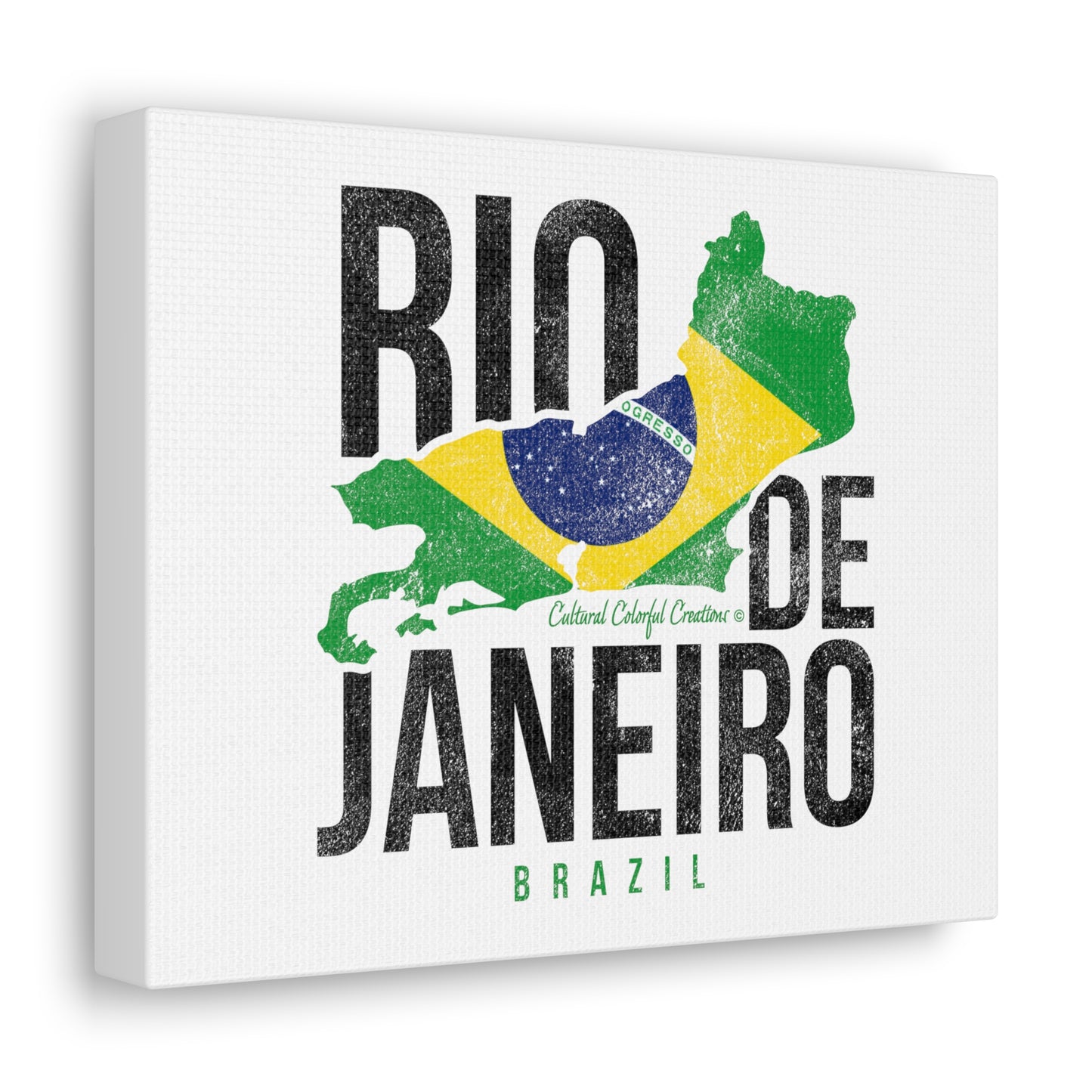 Brazil Flag Canvas Gallery Wraps