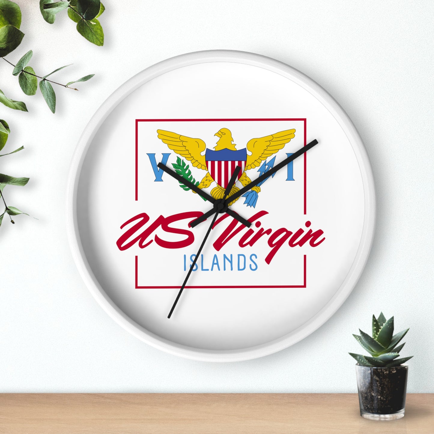 US Virgin Islands Wall Clock