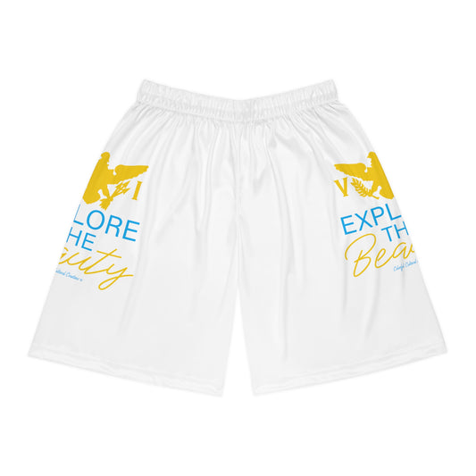 Explore the Beauty Basketball Shorts (AOP)