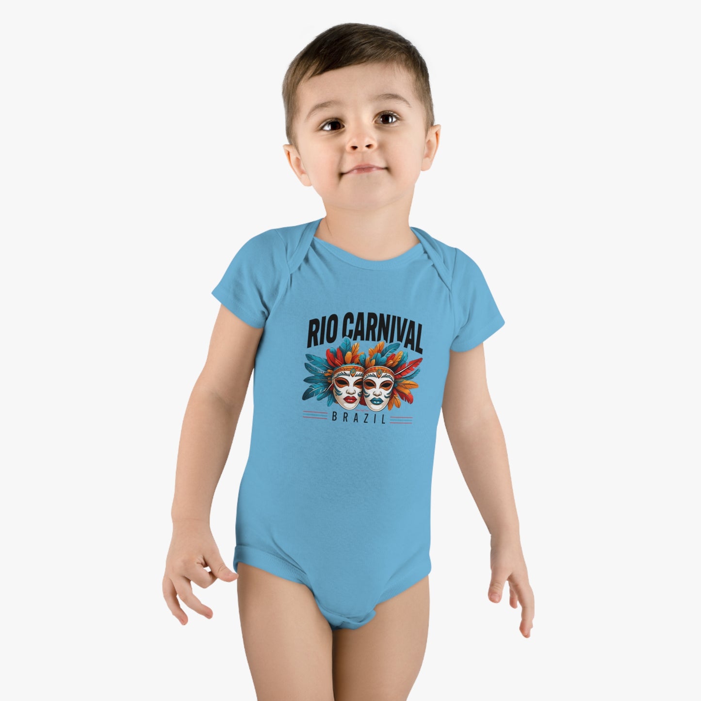 Rio de Janeiro Carnival Baby Short Sleeve Onesie®