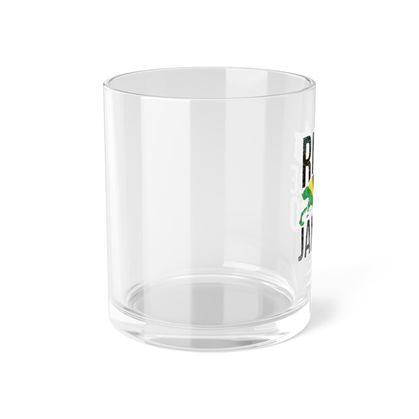 Brazil Flag Soccer Bar Glass