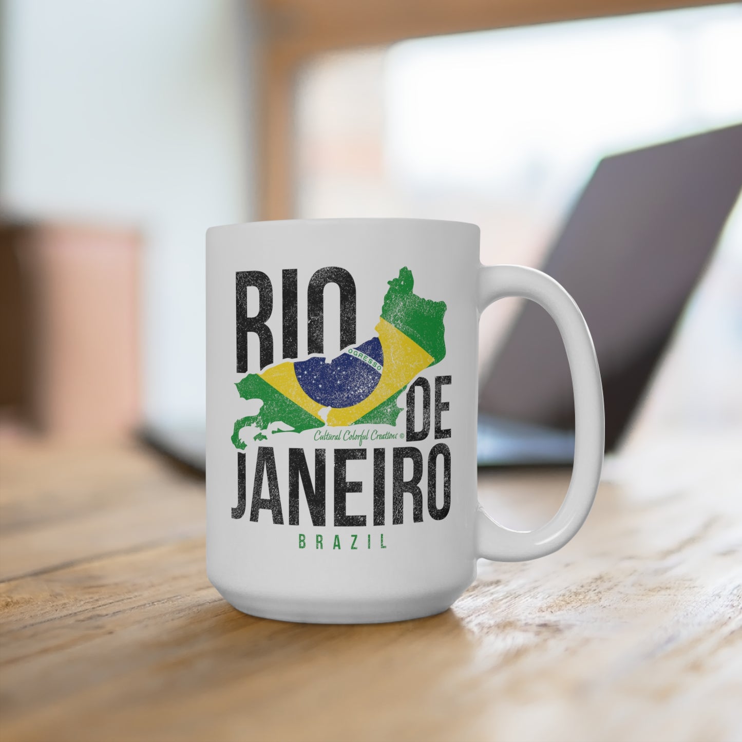 Brazil Flag Mug 15oz