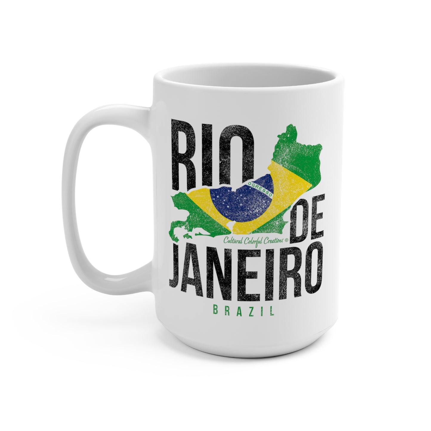 Brazil Flag Mug 15oz