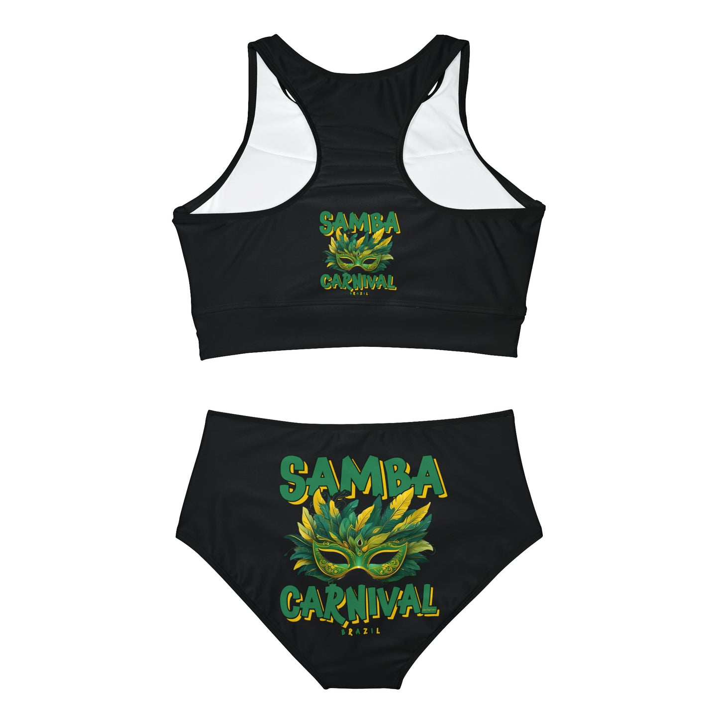 Samba Rio de Janeiro Carnival Sporty Bikini Set (AOP)