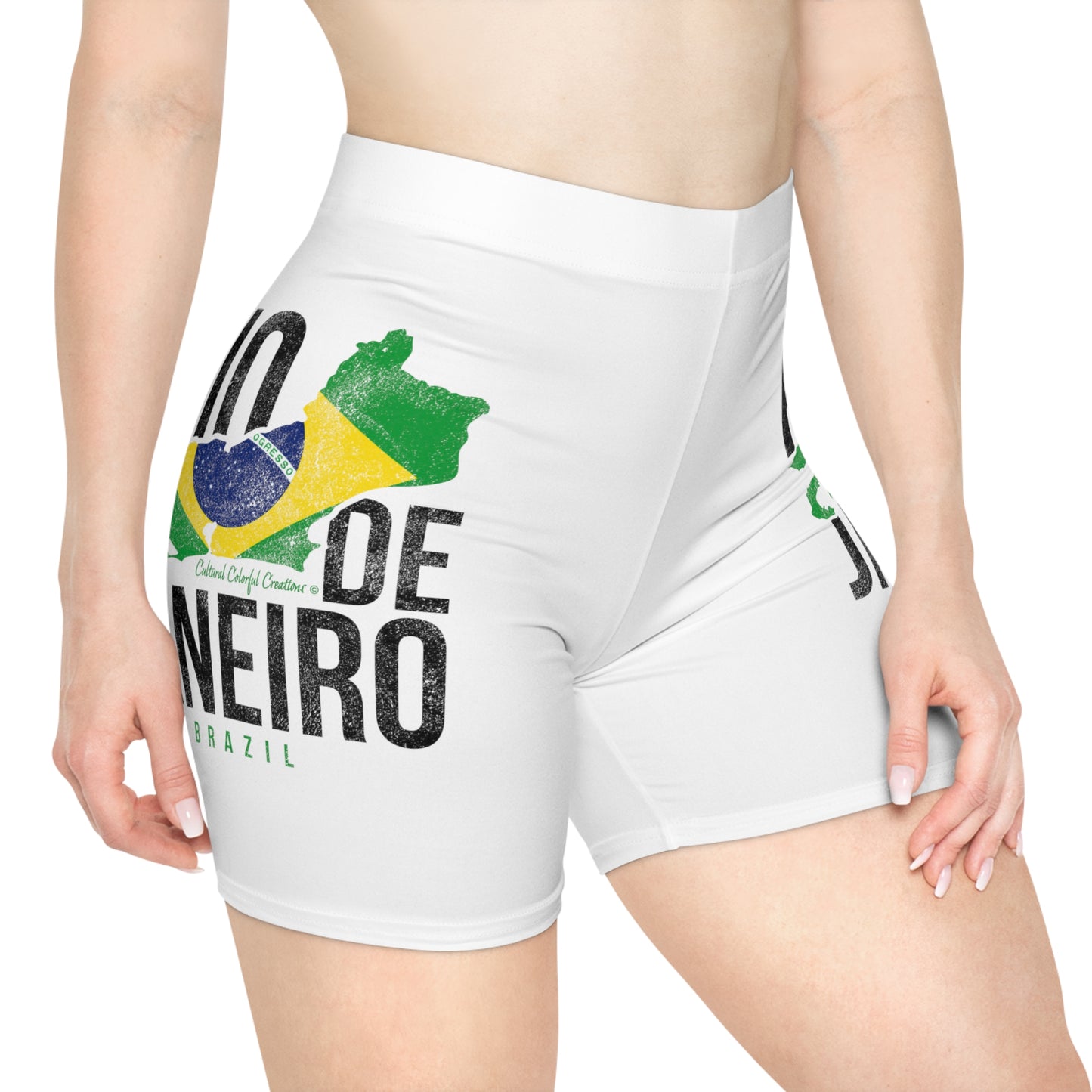 Brazil Flag  Women's Biker Shorts (AOP)