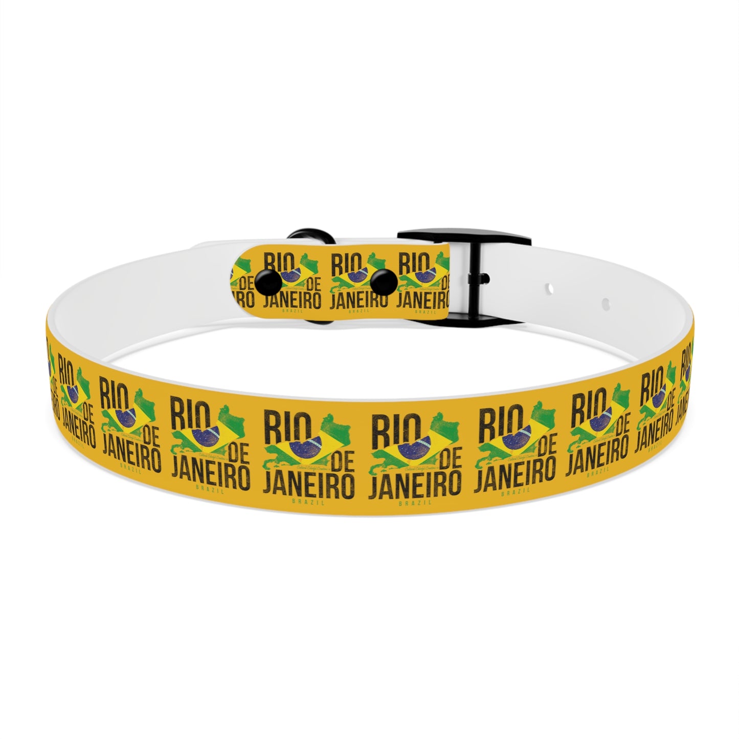 Brazil Flag Dog Collar