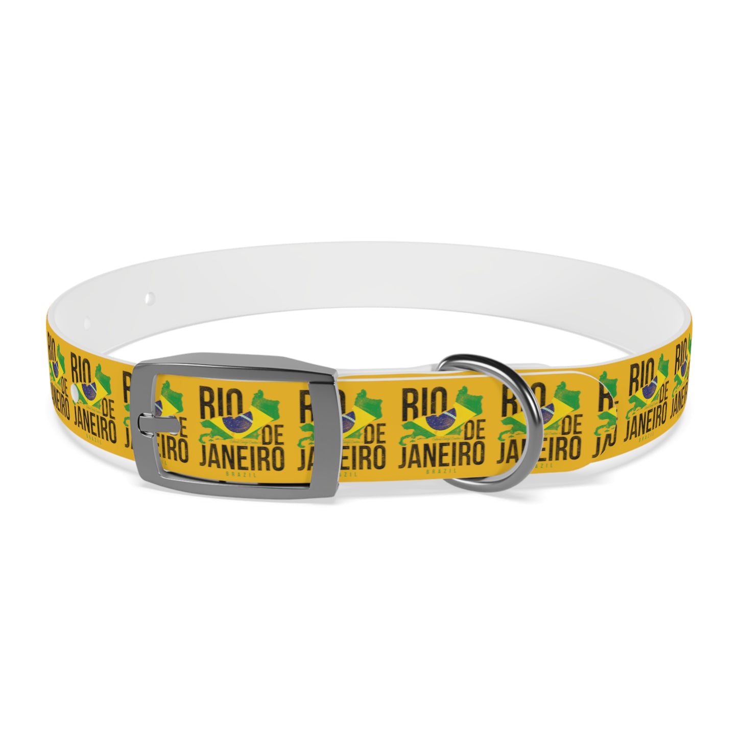 Brazil Flag Dog Collar