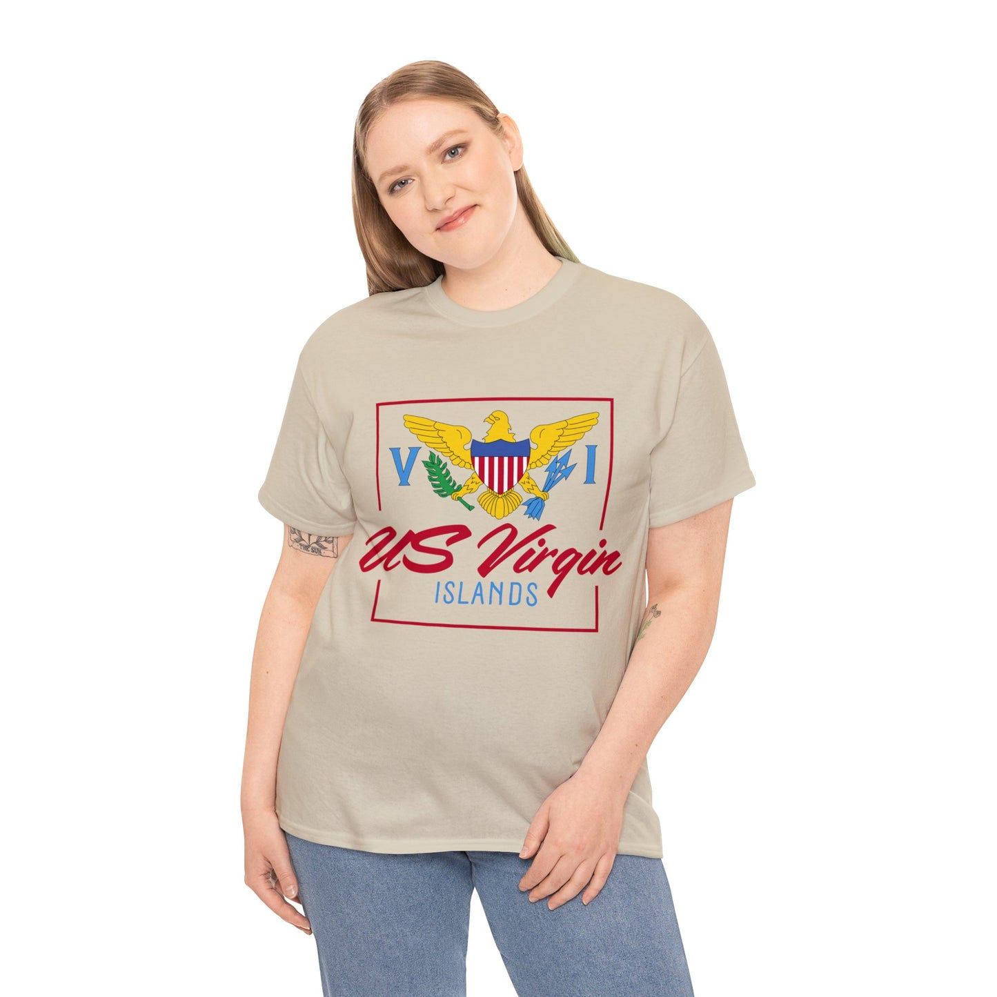 US Virgin Islands Unisex Heavy Cotton Tee