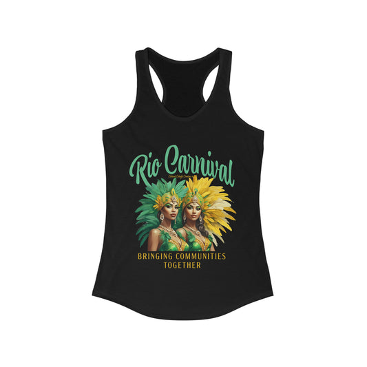 Rio de Janeiro Carnival Together Women's Ideal Racerback Tank