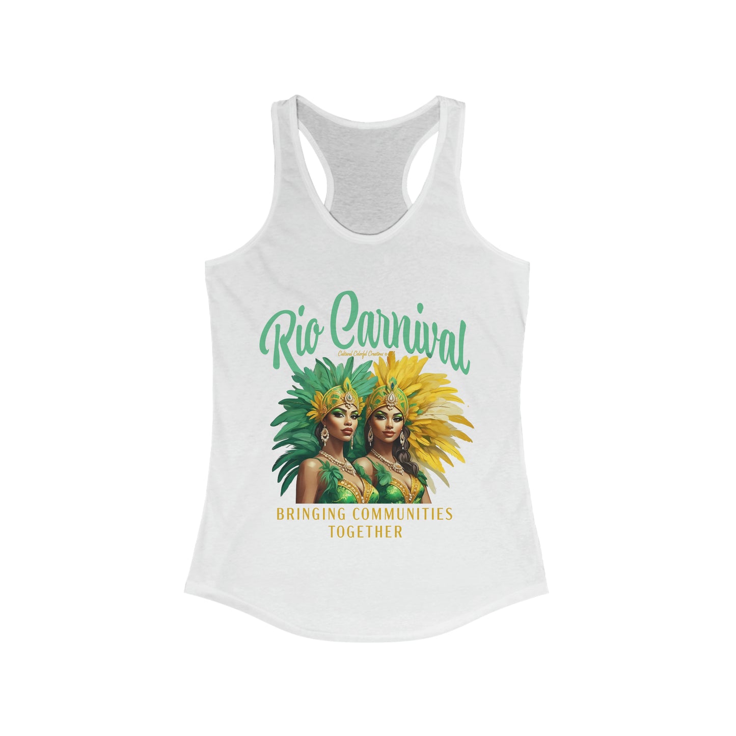 Rio de Janeiro Carnival Together Women's Ideal Racerback Tank