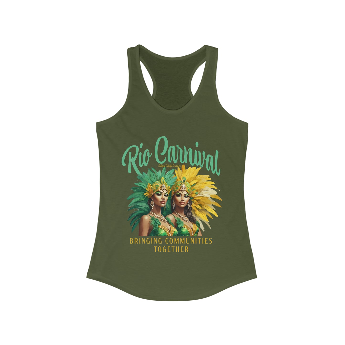 Rio de Janeiro Carnival Together Women's Ideal Racerback Tank