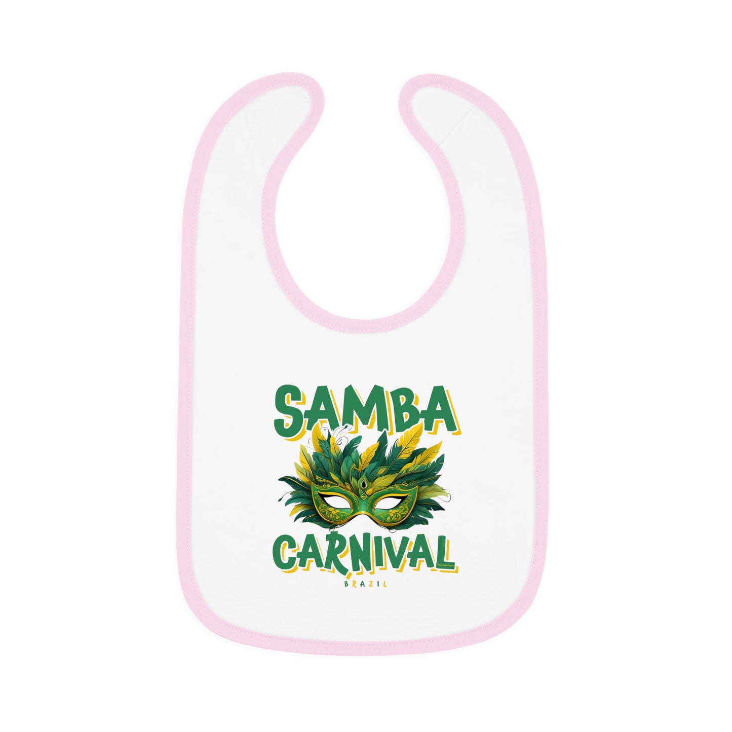 Samba Rio de Janeiro Carnival Baby Contrast Trim Jersey Bib