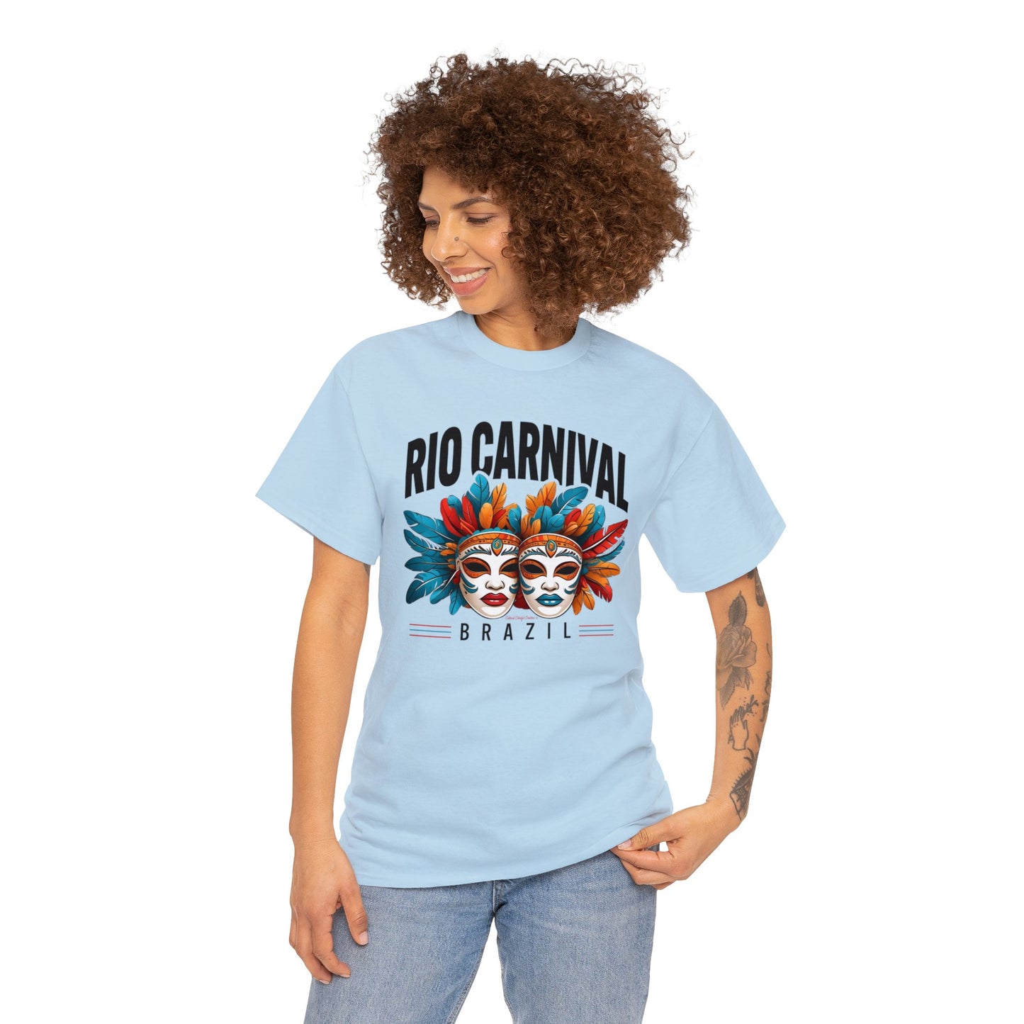 Rio de Janeiro Carnival Unisex Heavy Cotton Tee