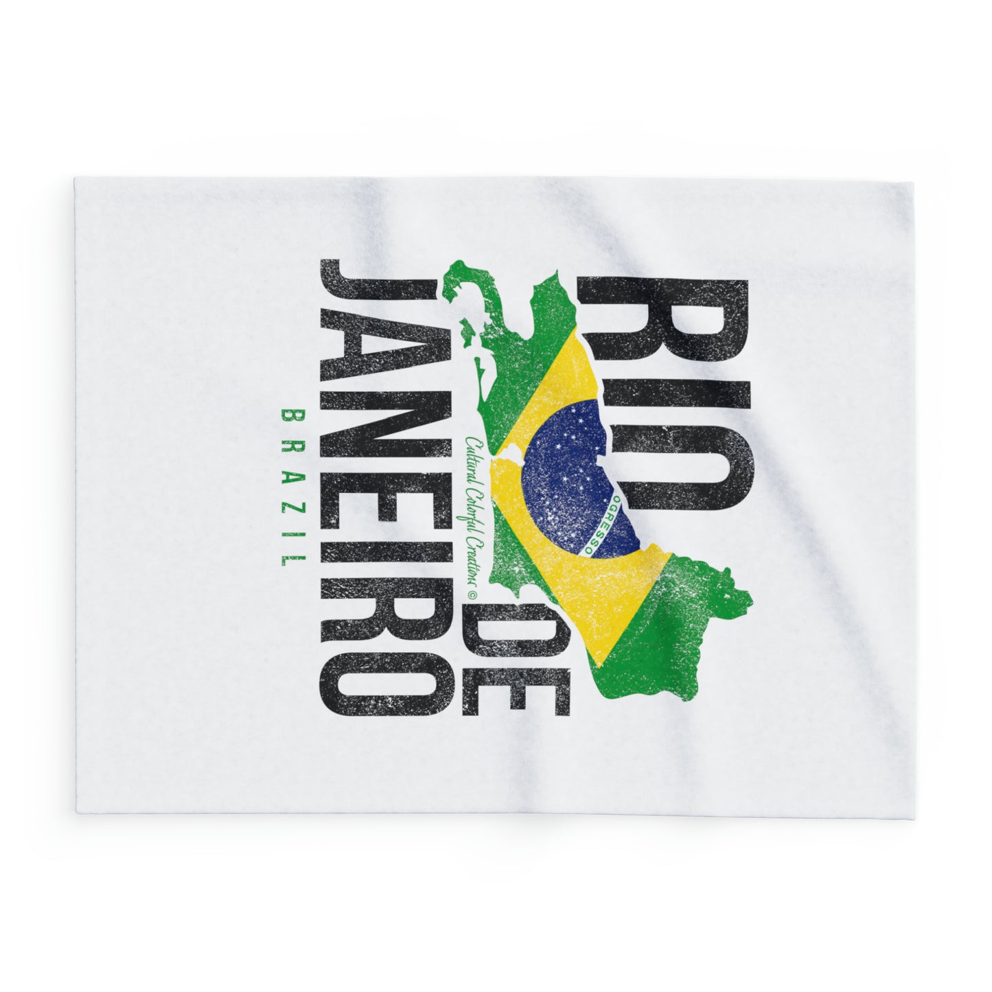 Brazil Flag Arctic Fleece Blanket