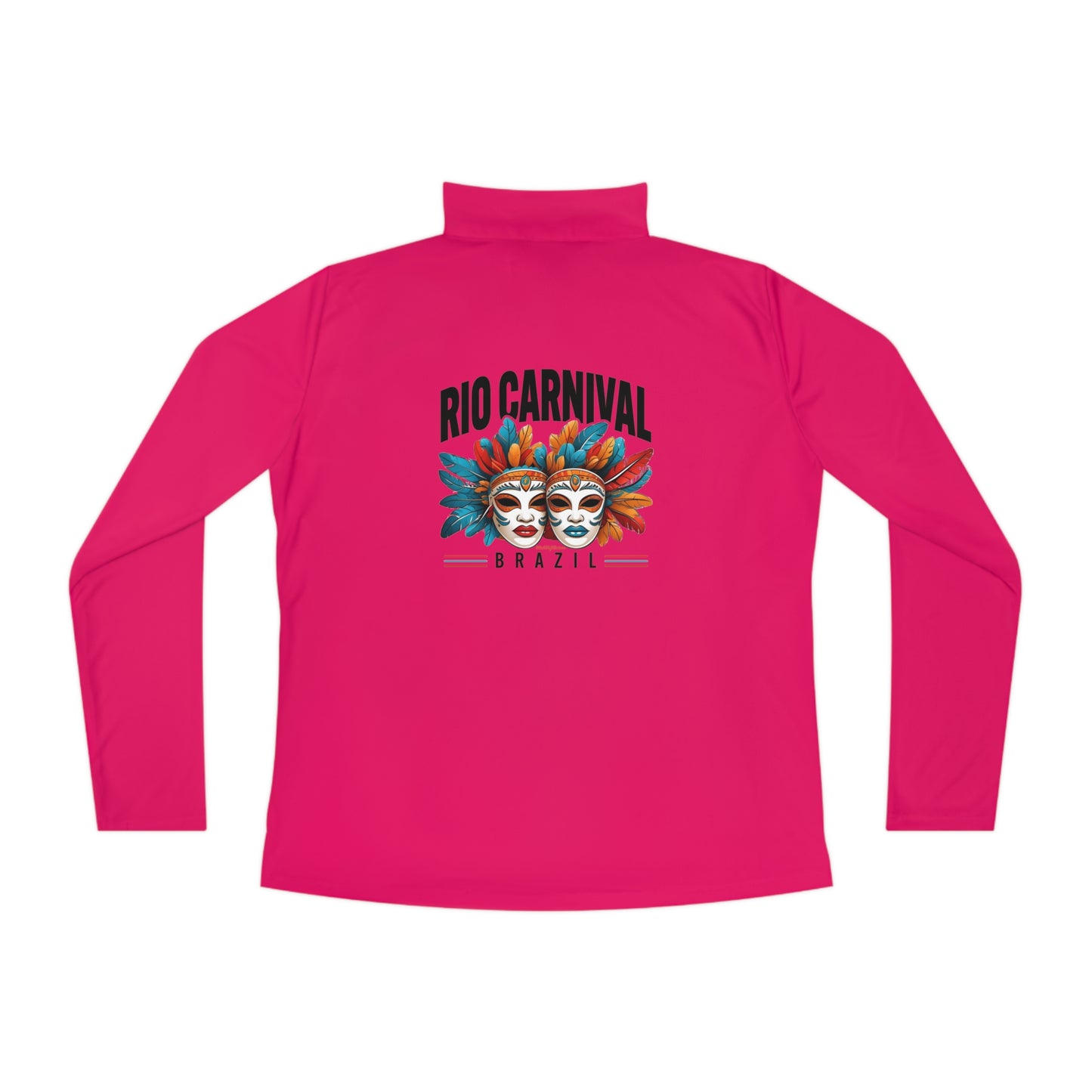 Rio de Janeiro Carnival Ladies Quarter-Zip Pullover