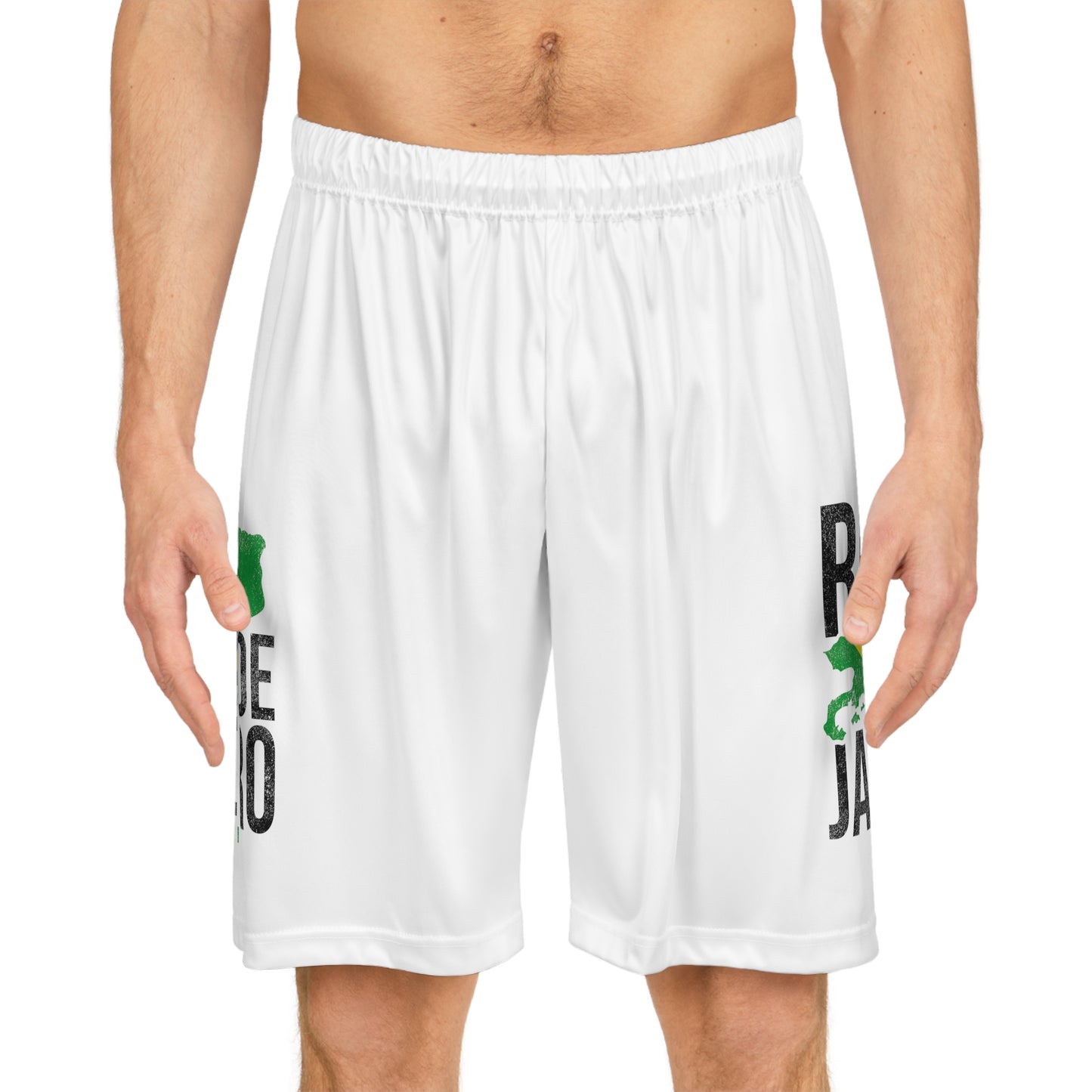 Brazil Flag Basketball Shorts (AOP)