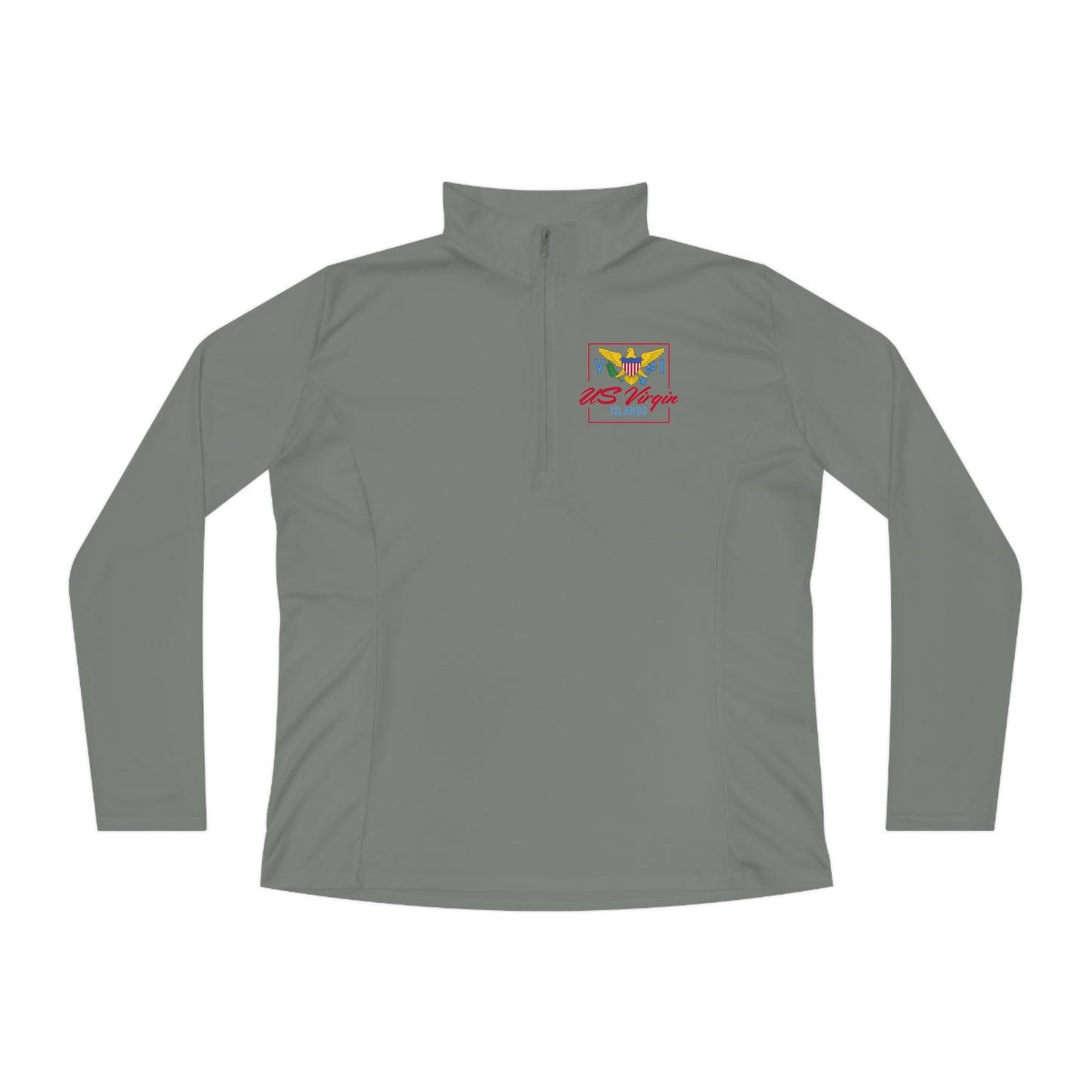 US Virgin Islands Ladies Quarter-Zip Pullover