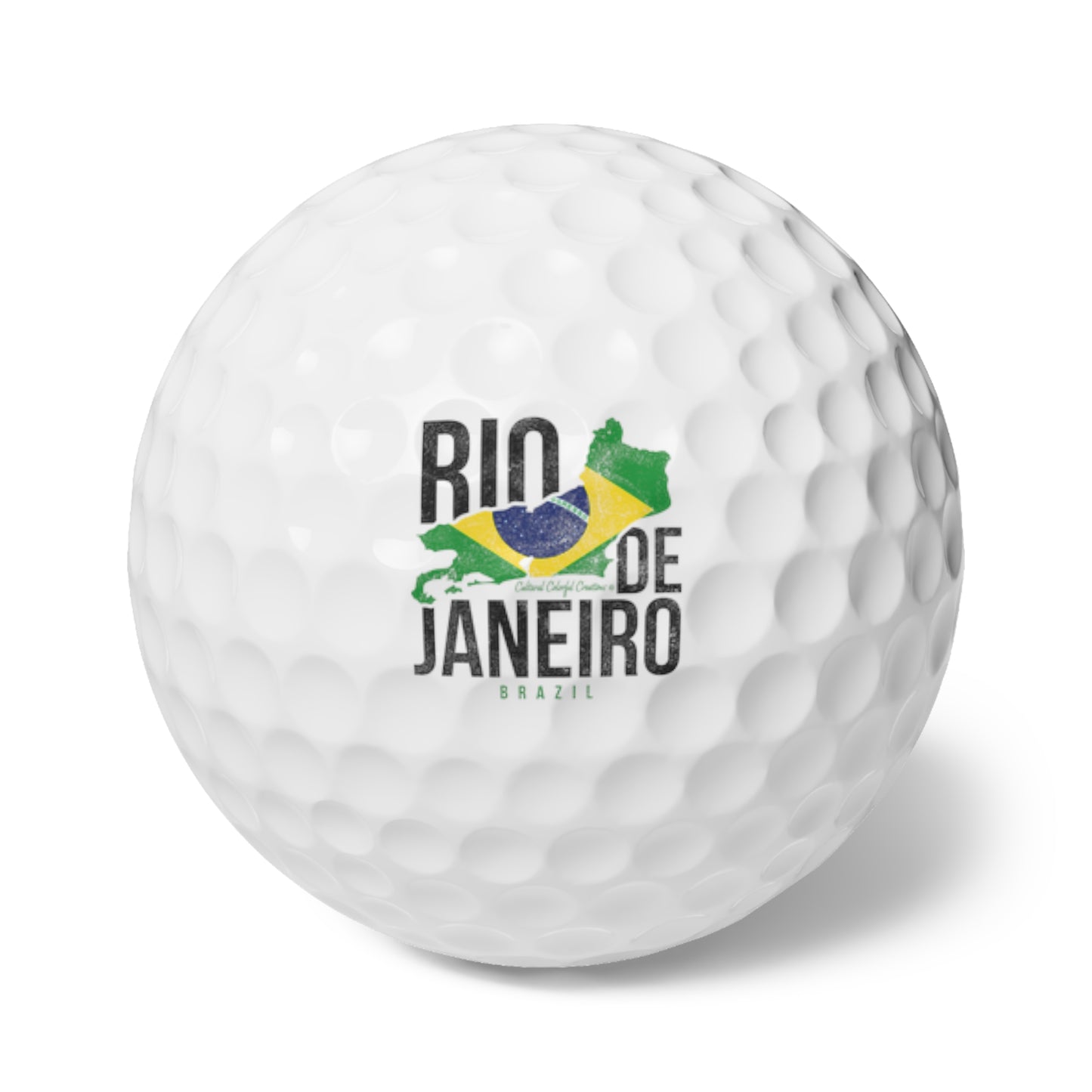 Brazil Flag  Golf Balls, 6pcs