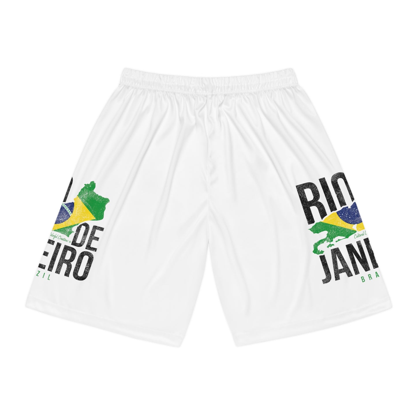 Brazil Flag Basketball Shorts (AOP)