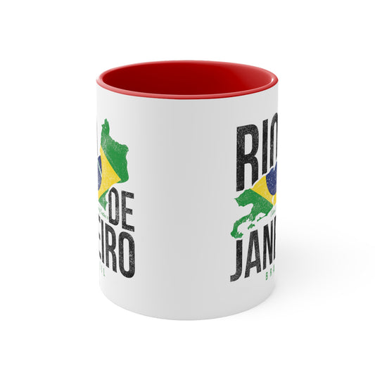 Brazil Flag Accent Coffee Mug, 11oz