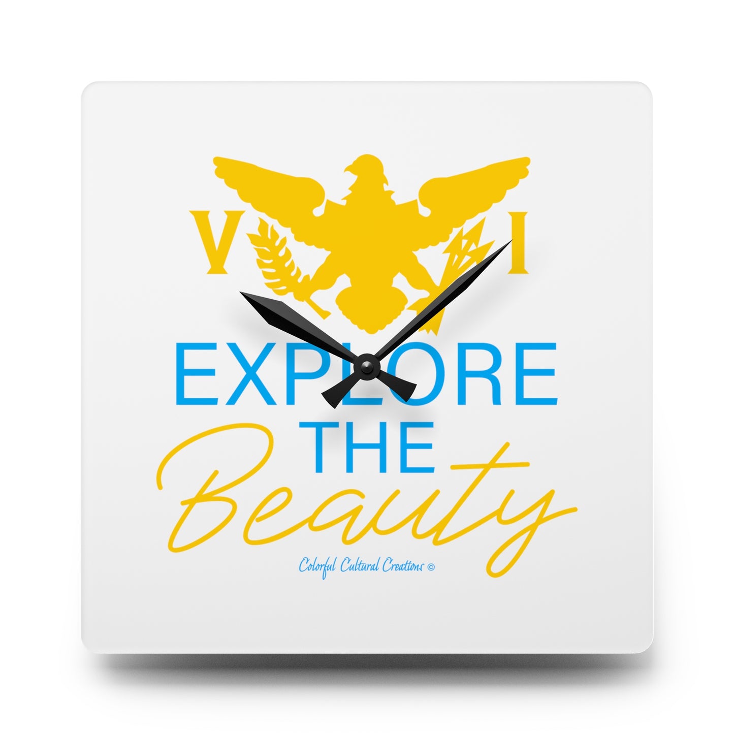 Explore the Beauty Acrylic Wall Clock