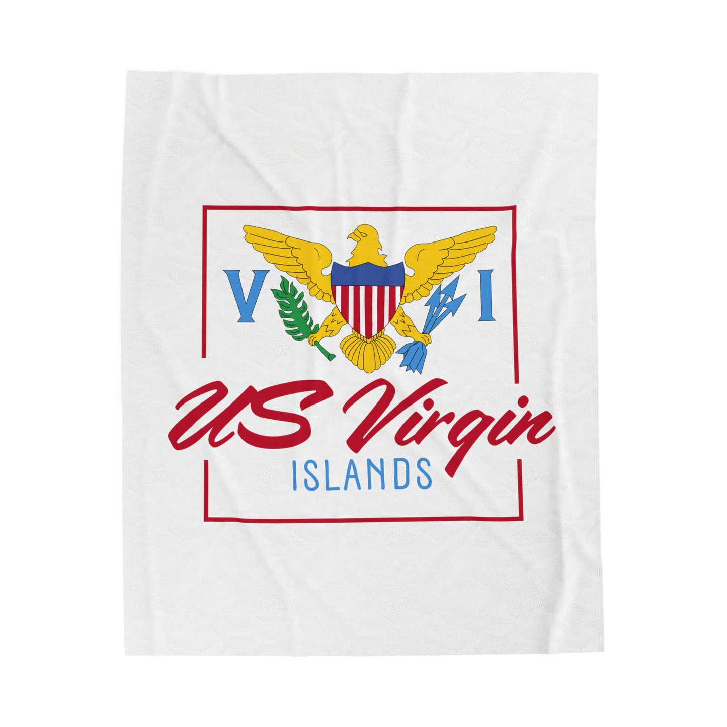 US Virgin Islands Velveteen Plush Blanket