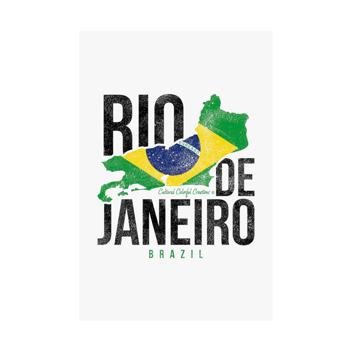 Brazil Flag   Matte Vertical Posters