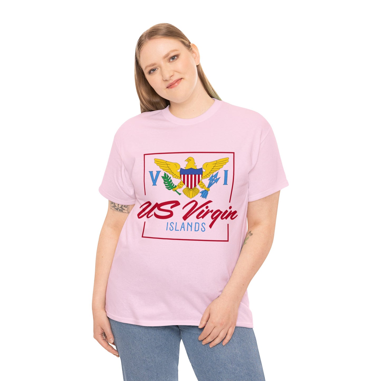 US Virgin Islands Unisex Heavy Cotton Tee