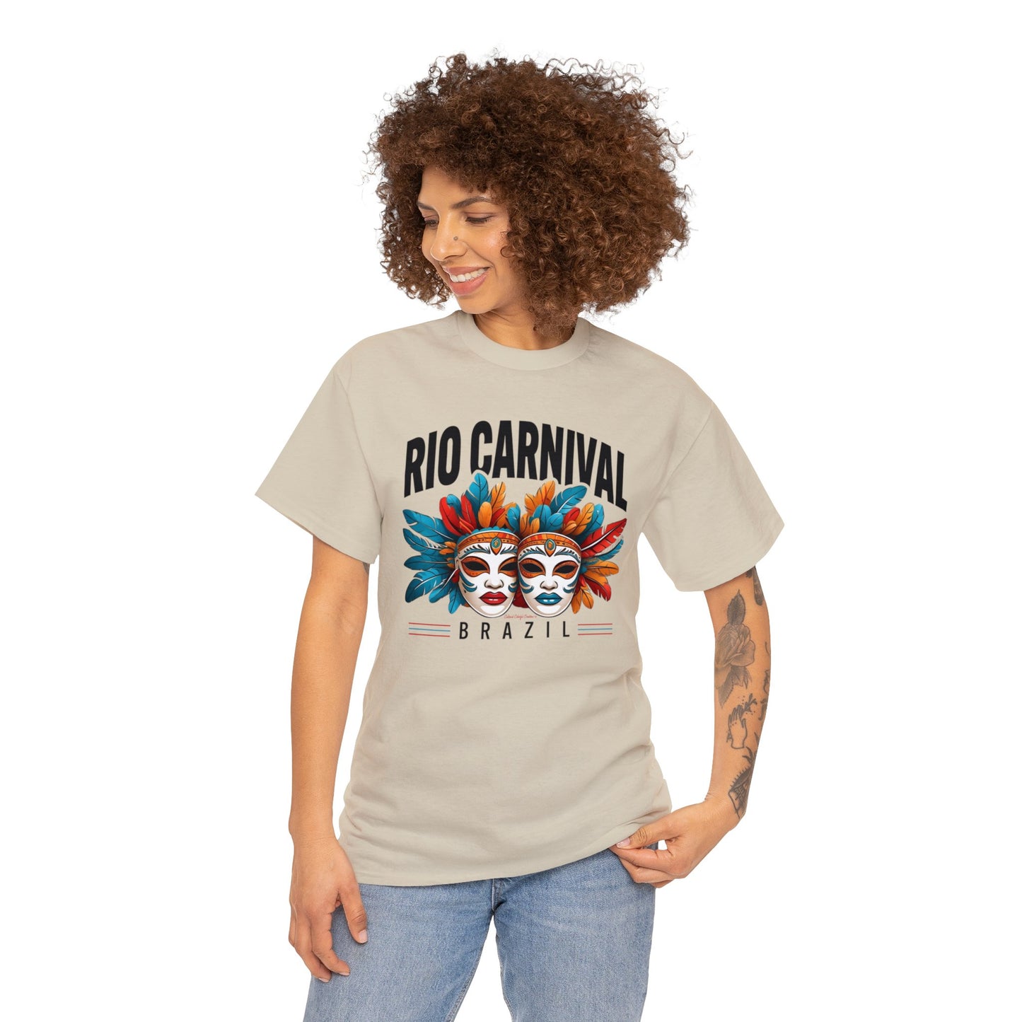 Rio de Janeiro Carnival Unisex Heavy Cotton Tee