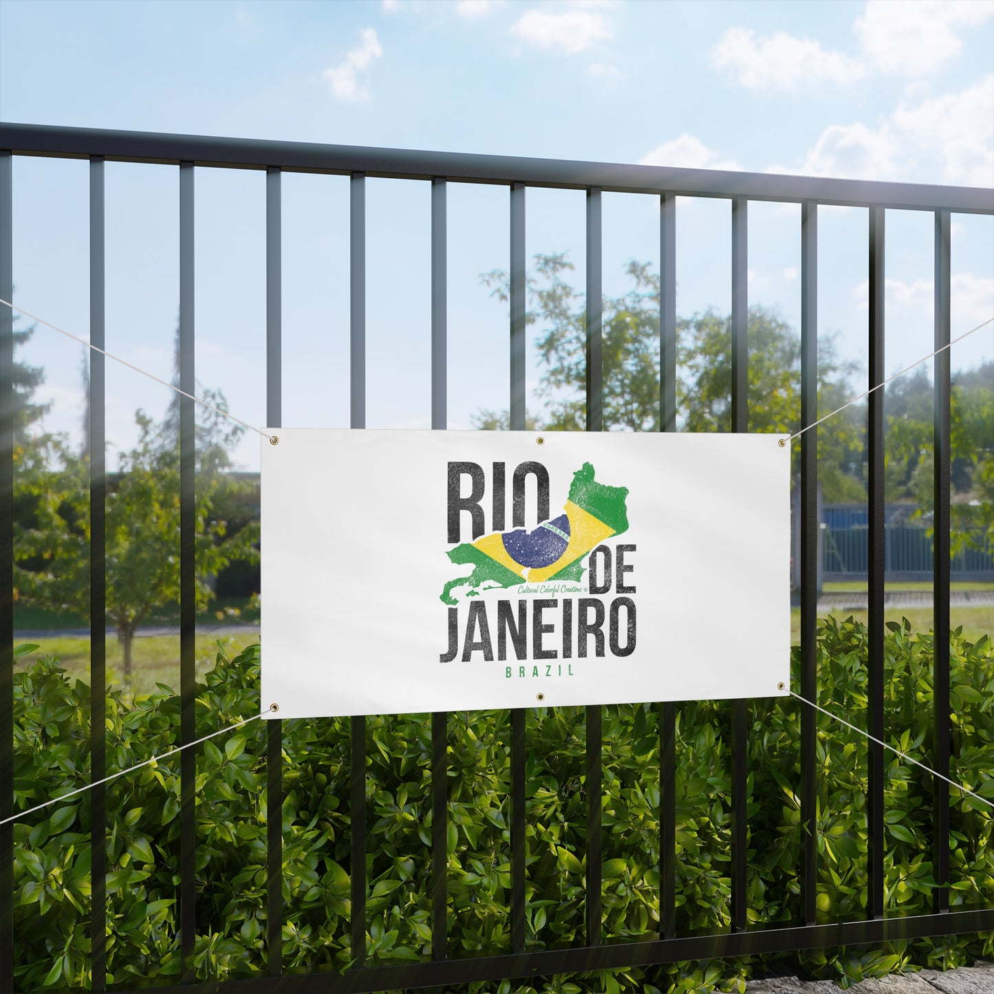 Brazil Flag Matte Banner