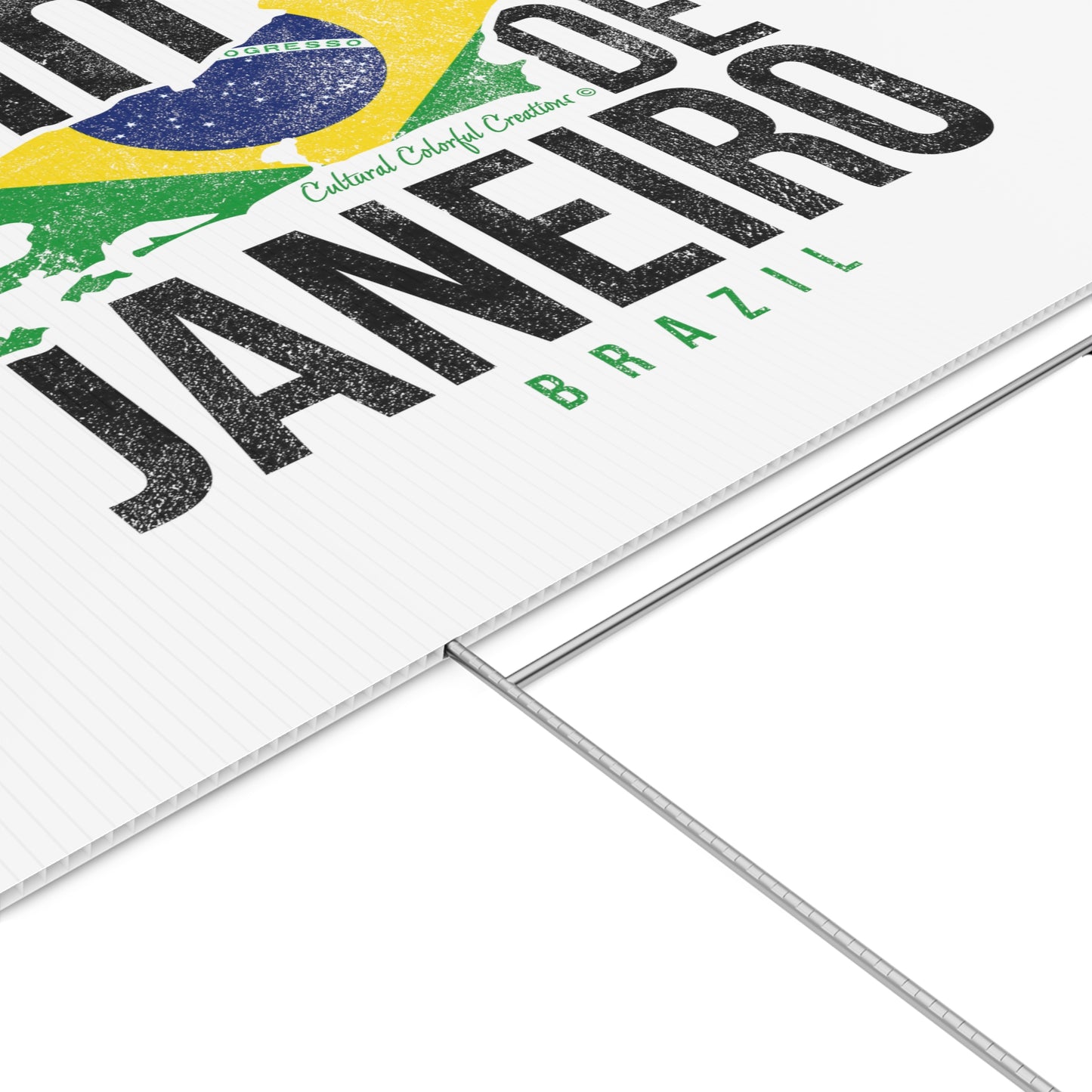 Brazil Flag Lawn Sign