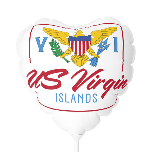 US Virgin Islands Balloon (Round and Heart-shaped), 11"