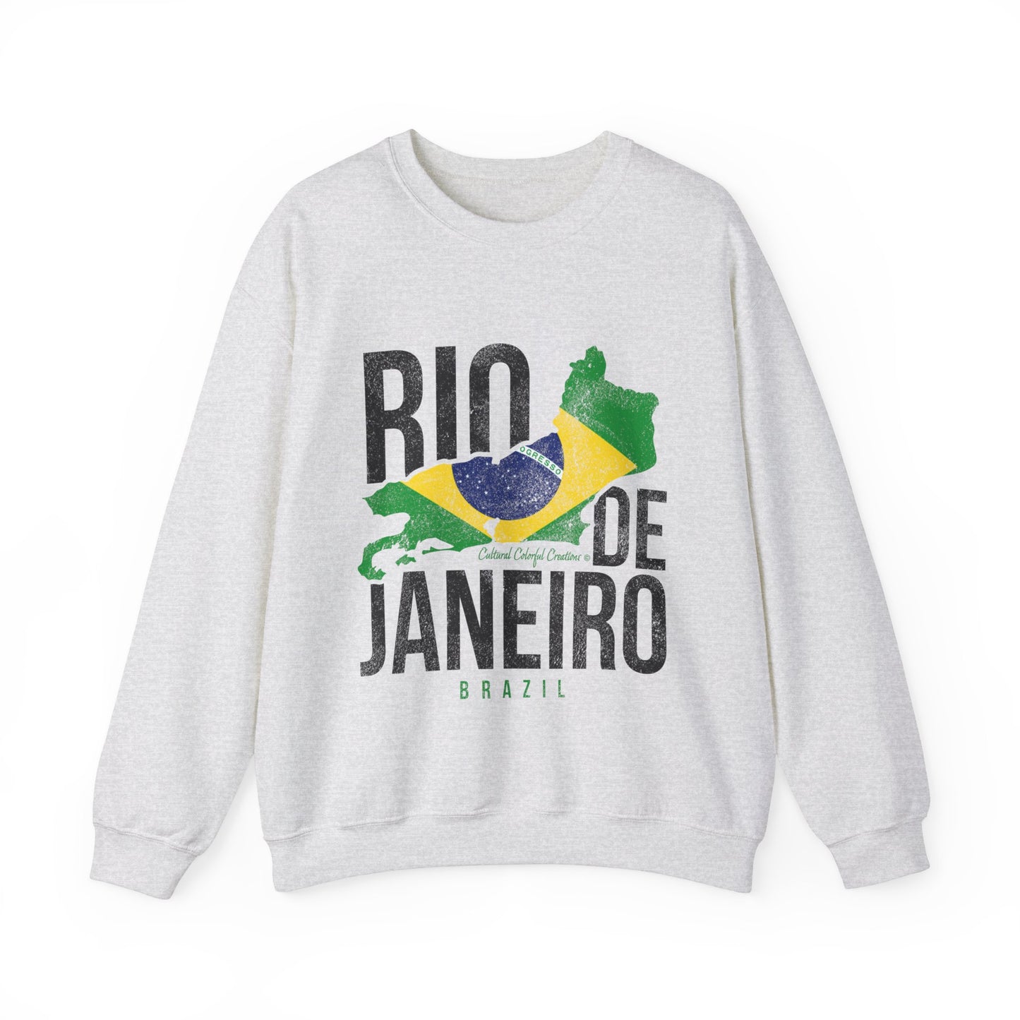 Brazil Flag Unisex Heavy Blend™ Crewneck Sweatshirt