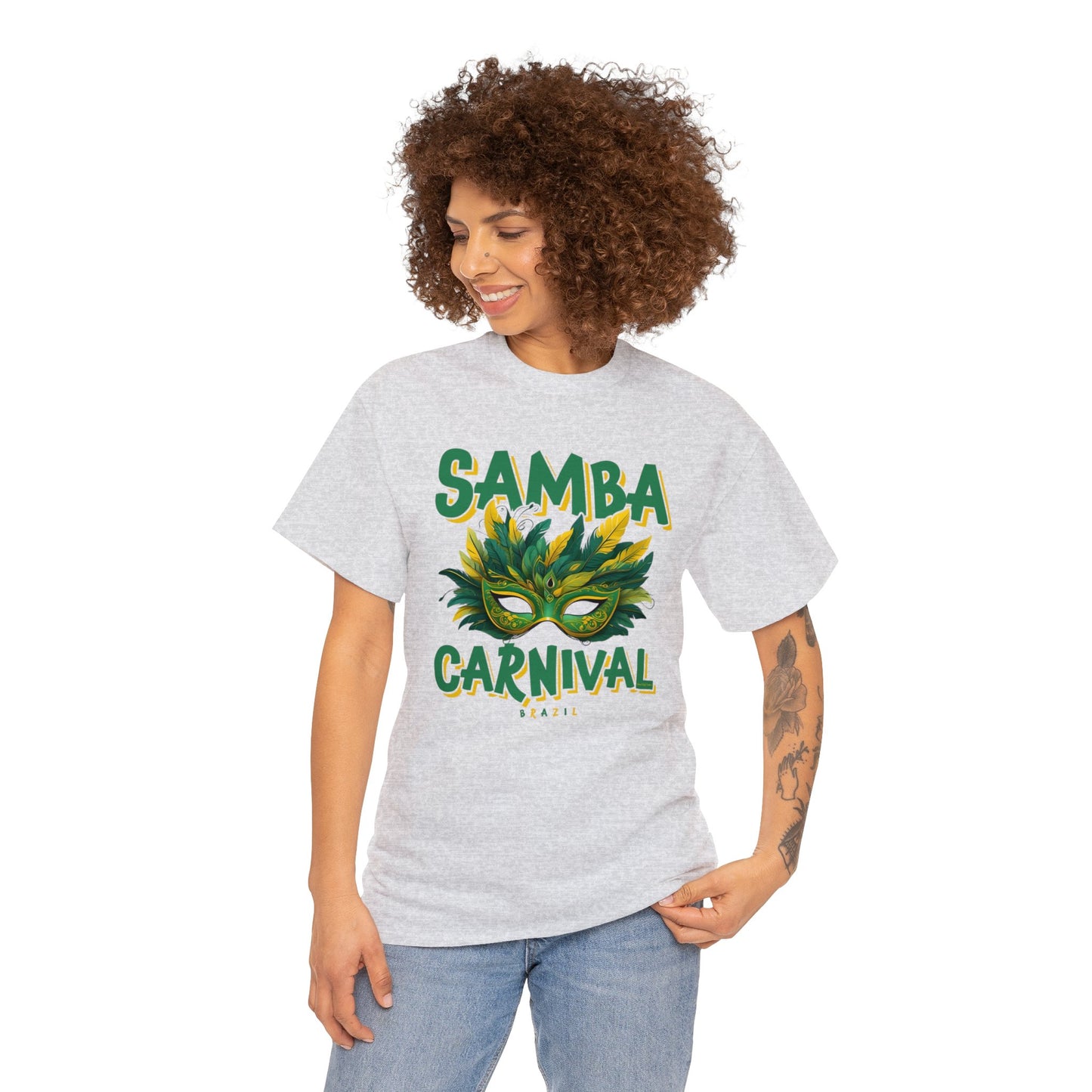 Samba Rio de Janeiro Carnival Unisex Heavy Cotton Tee