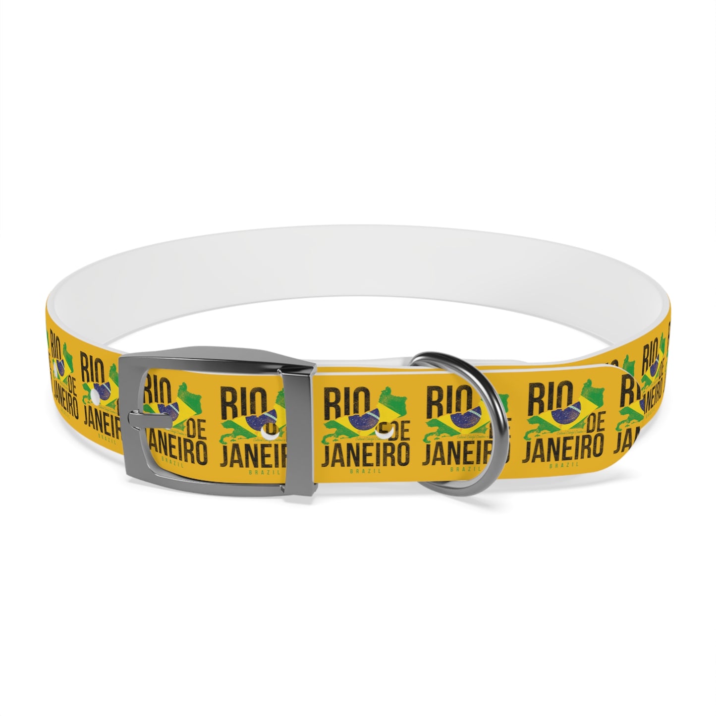 Brazil Flag Dog Collar